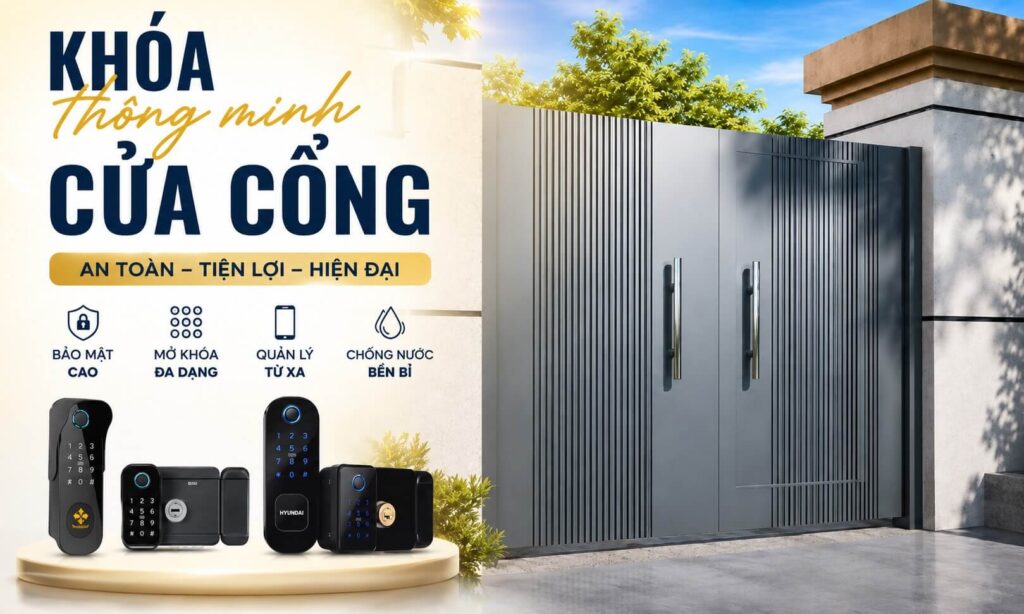Khoá thông minh cửa cổng loại nào tốt hiện nay | Smart Lock Khoá thông minh cửa cổng nên chọn loại nào | Smart Lock