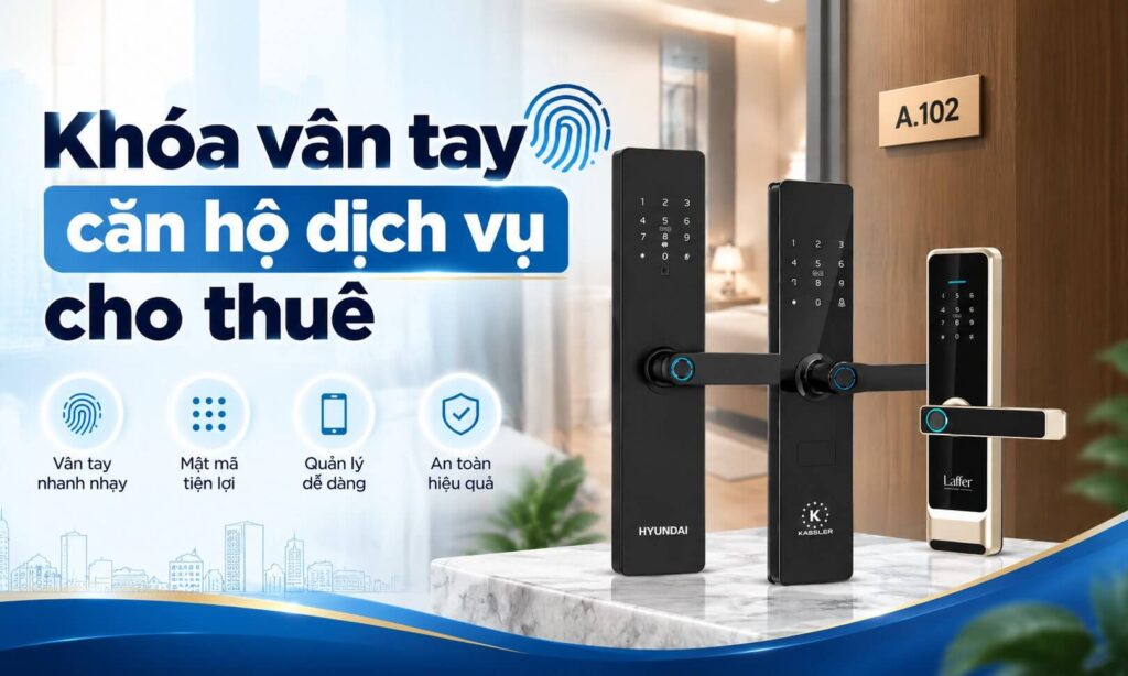 Khóa vân tay căn hộ dịch vụ cho thuê giá chỉ từ 2,5 triệu Khóa vân tay căn hộ dịch vụ cho thuê giá chỉ từ 2,5 triệu