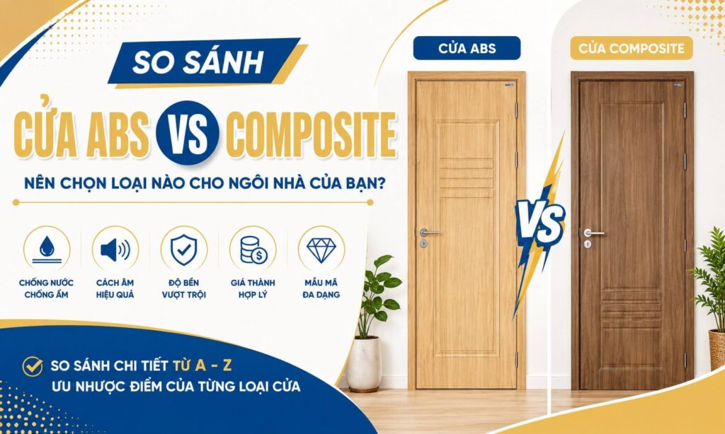 So sánh cửa ABS và composite loại nào tốt hơn
