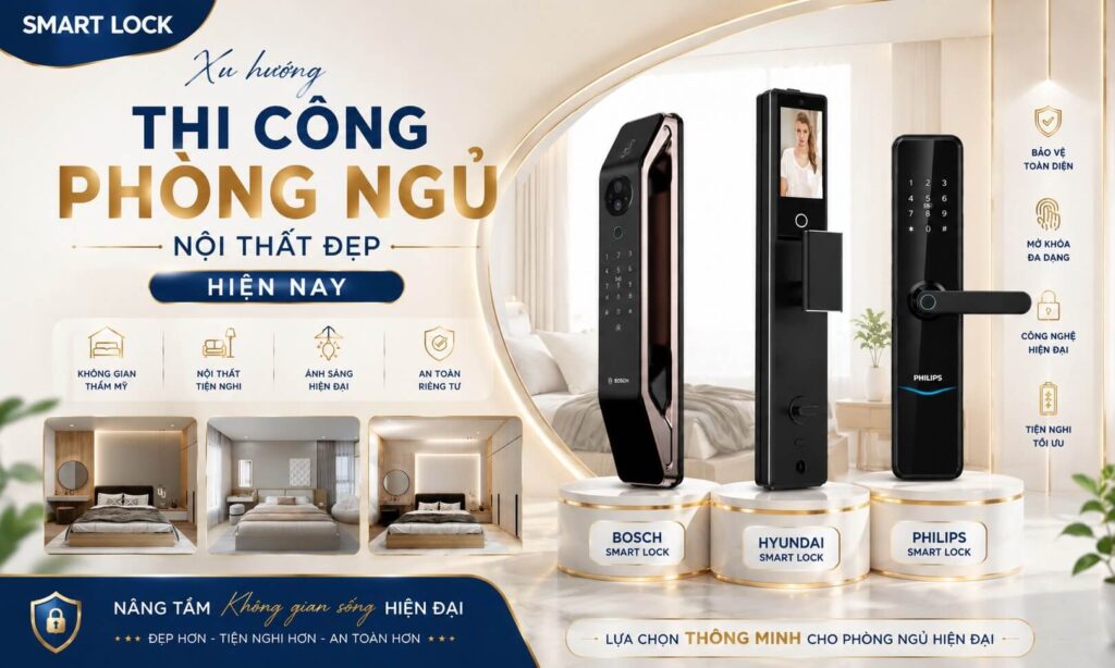 Xu hướng thi công phòng ngủ nội thất đẹp hiện nay