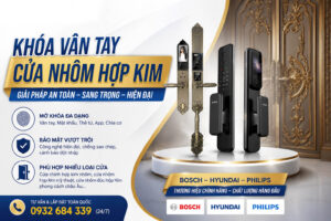 Khóa Vân Tay Cửa Nhôm Hợp Kim
