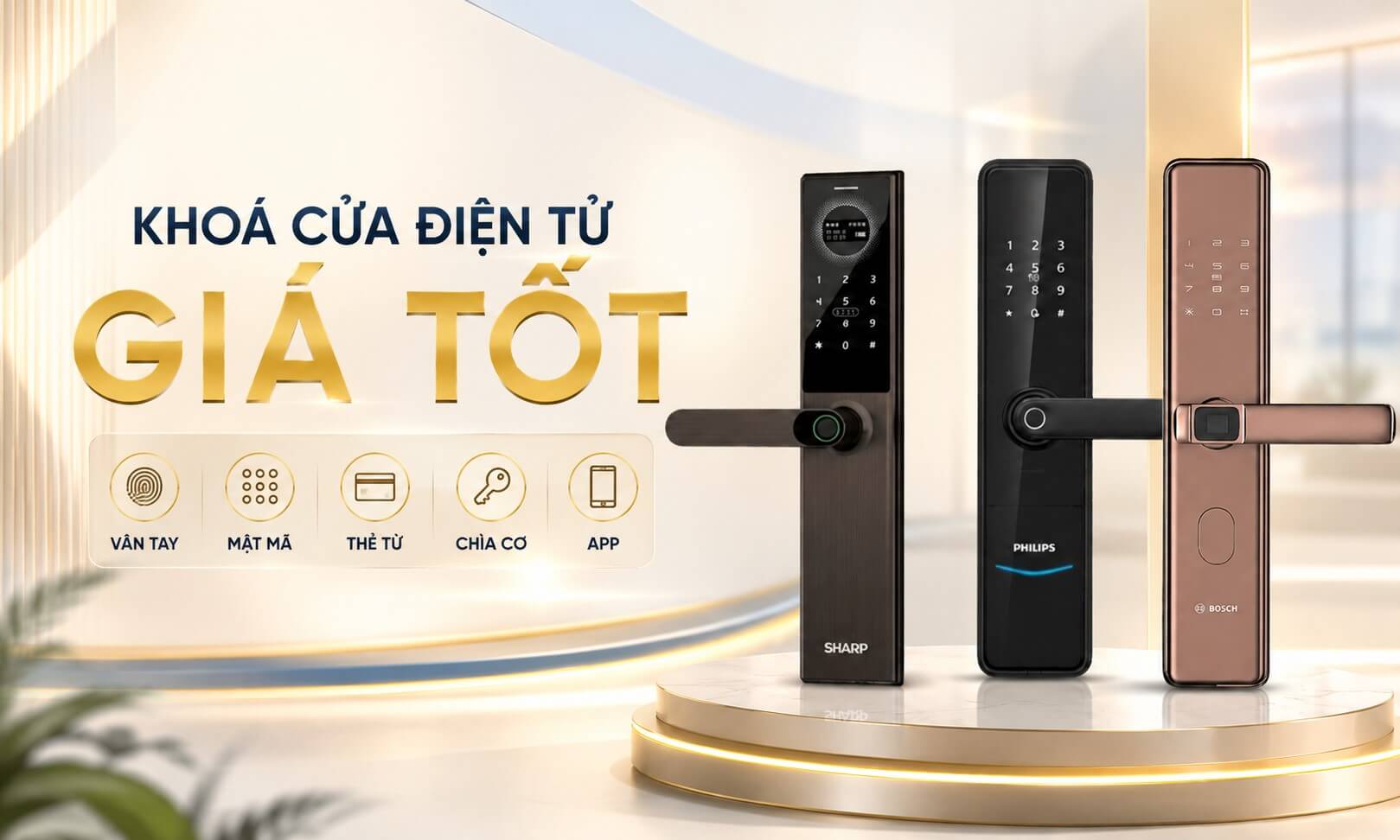 Một số dòng khoá cửa điện tử giá tốt bán chạy hiện nay