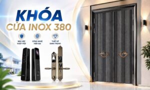 Khoá cửa inox 380 cao cấp chính hãng phù hợp đa dạng mẫu cửa