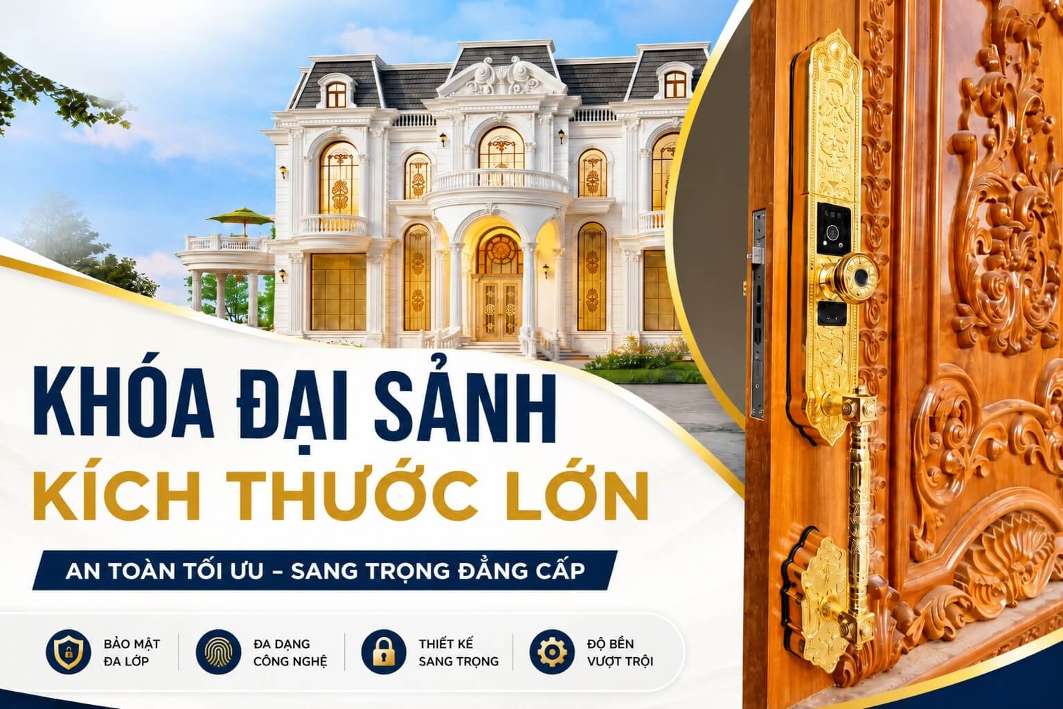Các mẫu khoá đại sảnh kích thước lớn cho cửa chính ra vào