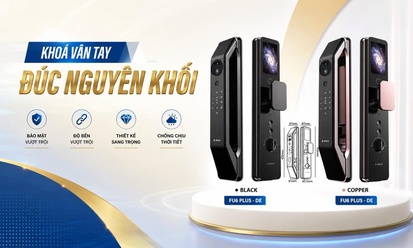 Khóa vân tay đúc nguyên khối là gì? Có nên mua hay không