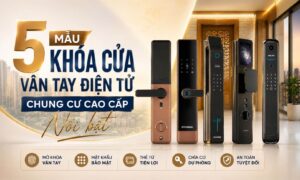 5 mẫu khóa cửa vân tay điện tử chung cư cao cấp nổi bật