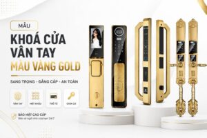 Khóa Cửa Cao Cấp Màu Vàng Gold