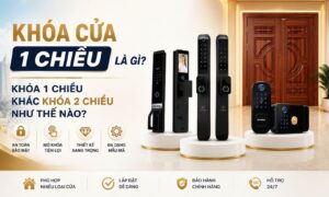 Khóa cửa 1 chiều là gì, khóa 1 chiều khác khóa 2 chiều như thế nào