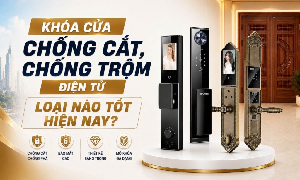 Khóa cửa chống cắt, chống trộm điện tử