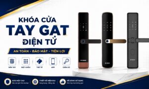 50+ Mẫu Khóa Cửa Tay Gạt Điện Tử Đẹp, Chính Hãng | Smart Lock