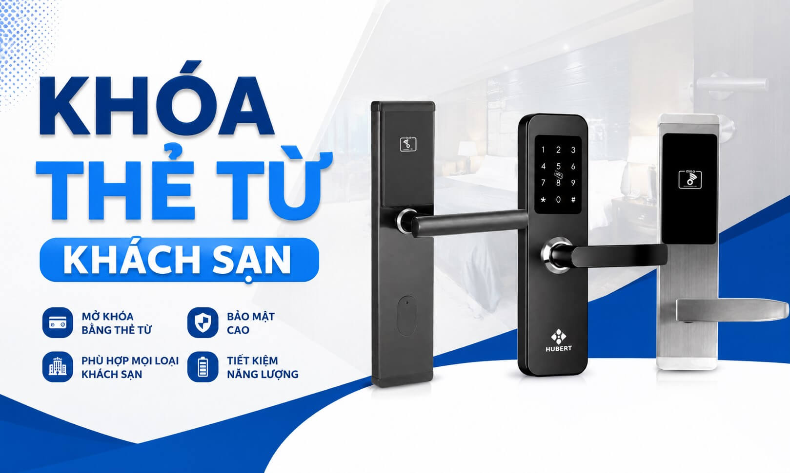 Khóa thẻ từ khách sạn giá rẻ chỉ từ 1,5 triệu, lắp đặt tận nơi miễn phí