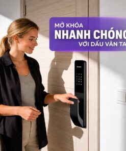 Khóa điện tử thông minh Kaadas Q15-5WK App Wifi Khóa thông minh Kaadas Q15-5WK trang bị cảm biến vân tay bán dẫn