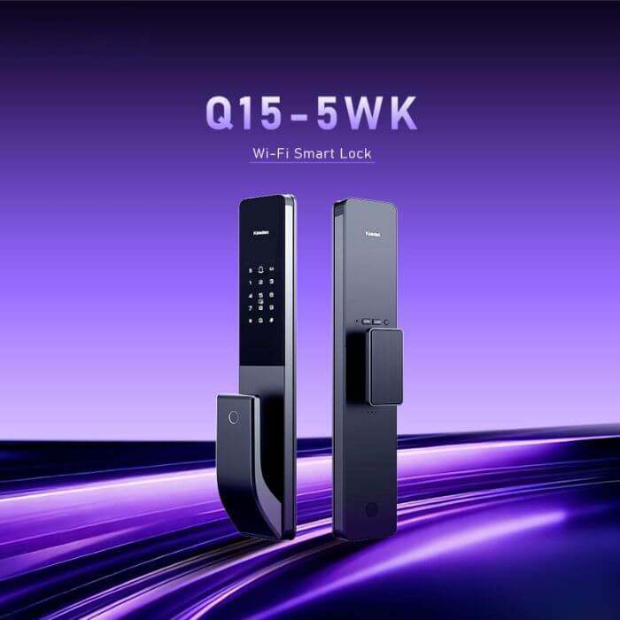 Khóa điện tử thông minh Kaadas Q15-5WK App Wifi Khóa vân tay Kaadas Q15-5WK dành cho cửa gỗ