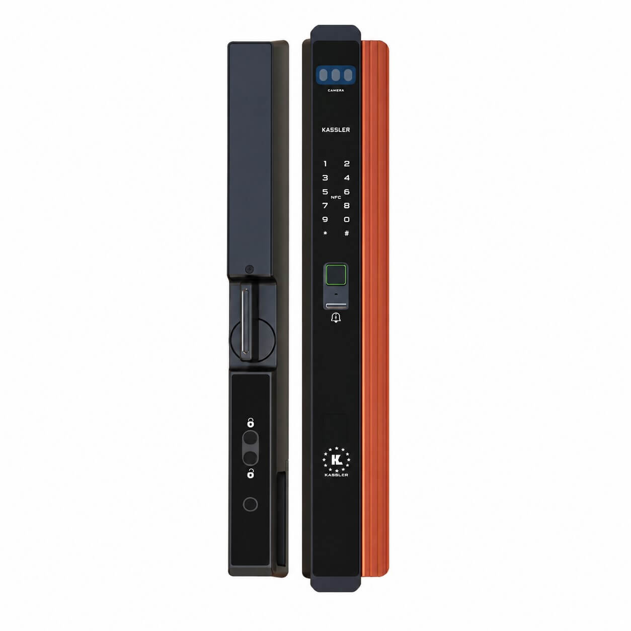 Khóa vân tay Kassler KL-539 CNC - VF PRO cho cửa nhôm, sắt