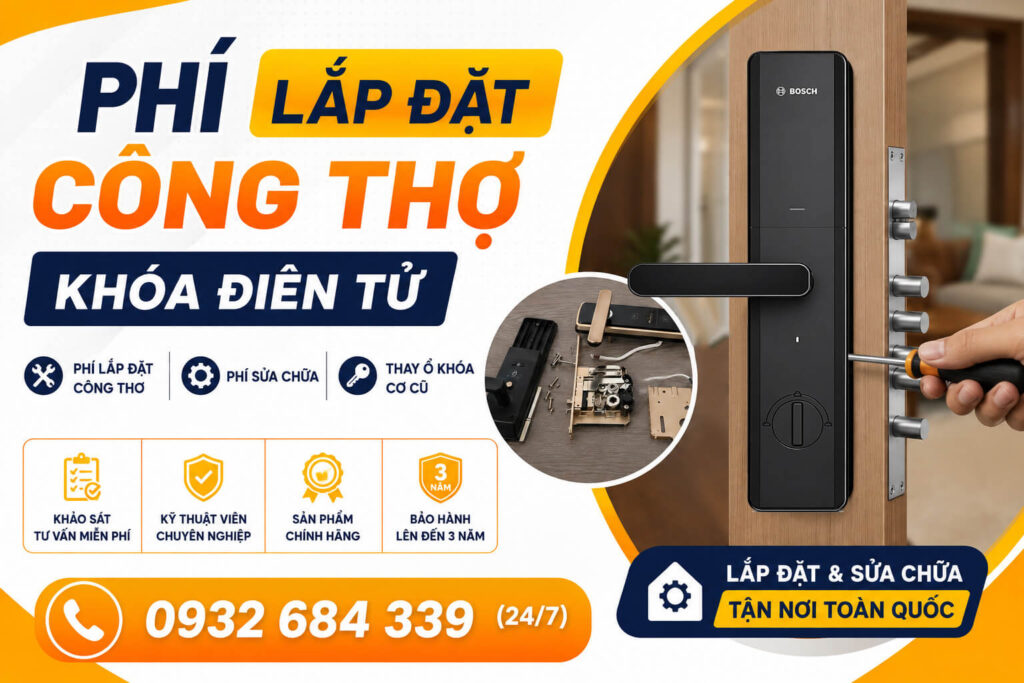 Phí Lắp Đặt Công Thợ Khóa Điện Tử, Phí Sửa Chữa Mới Nhất Phí Lắp Đặt Công Thợ Khóa Điện Tử, Phí Sửa Chữa Mới Nhất