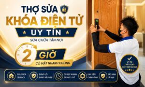 Thợ sửa khóa điện tử uy tín, sửa chữa tận nơi