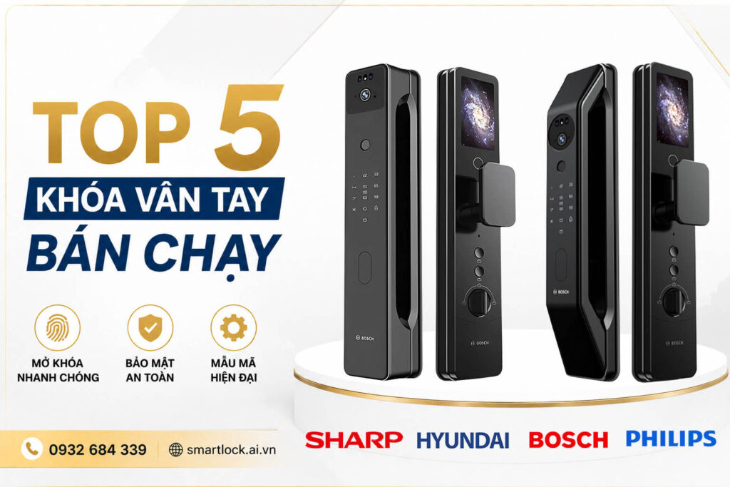 Top 5 Khoá Vân Tay Bán Chạy Được Nhiều Khách Hàng Lựa Chọn