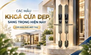 Các mẫu khoá cửa đẹp, sang trọng hiện nay cho nhà phố, biệt thự
