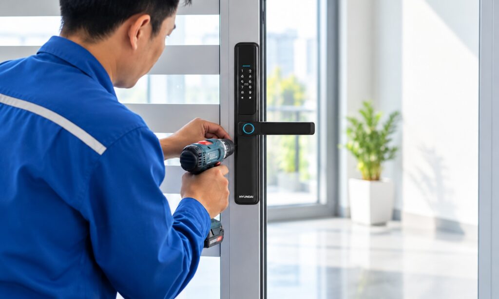Hướng Dẫn Chi Tiết Cách Lắp Khóa Cửa Nhôm