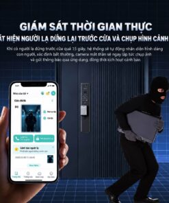 Khóa cửa vân tay điện tử SHARP R3 FV Khóa Sharp R3 FV trang bị tính năng giám sát