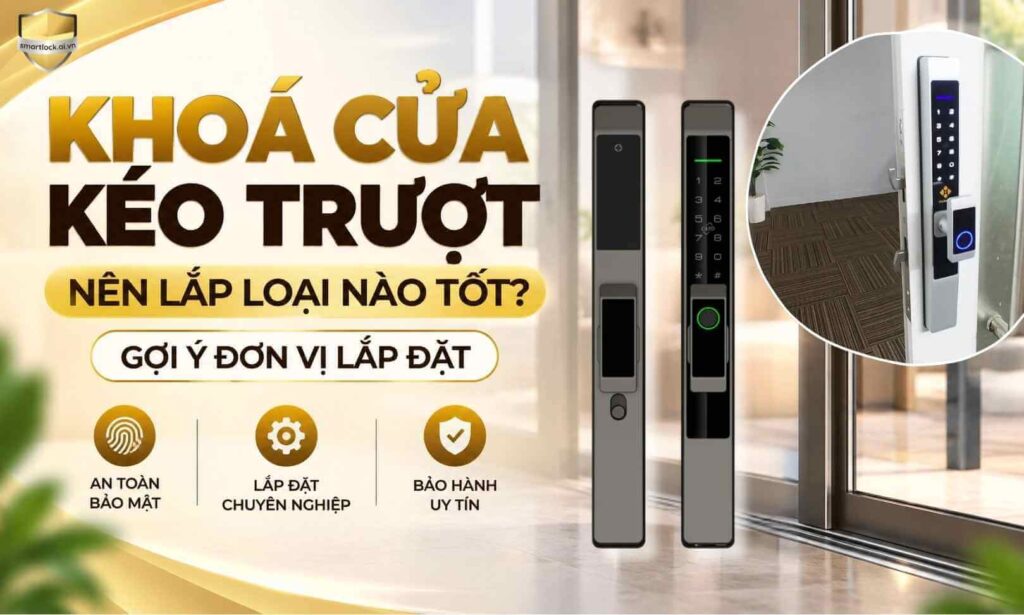 Khoá cửa kéo trượt nên lắp loại nào tốt gợi ý đơn vị lắp