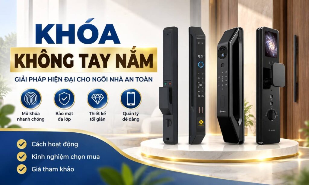 Khóa Không Tay Nắm Là Gì? Giá Và Kinh Nghiệm Chọn Mua Khóa Không Tay Nắm Là Gì? Giá Và Kinh Nghiệm Chọn Mua