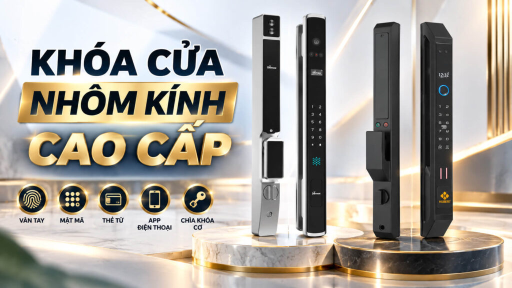 Các mẫu khóa cửa nhôm kính cao cấp đáng mua nhất 2026