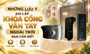 Những lưu ý khi lắp khóa cổng vân tay ngoài trời