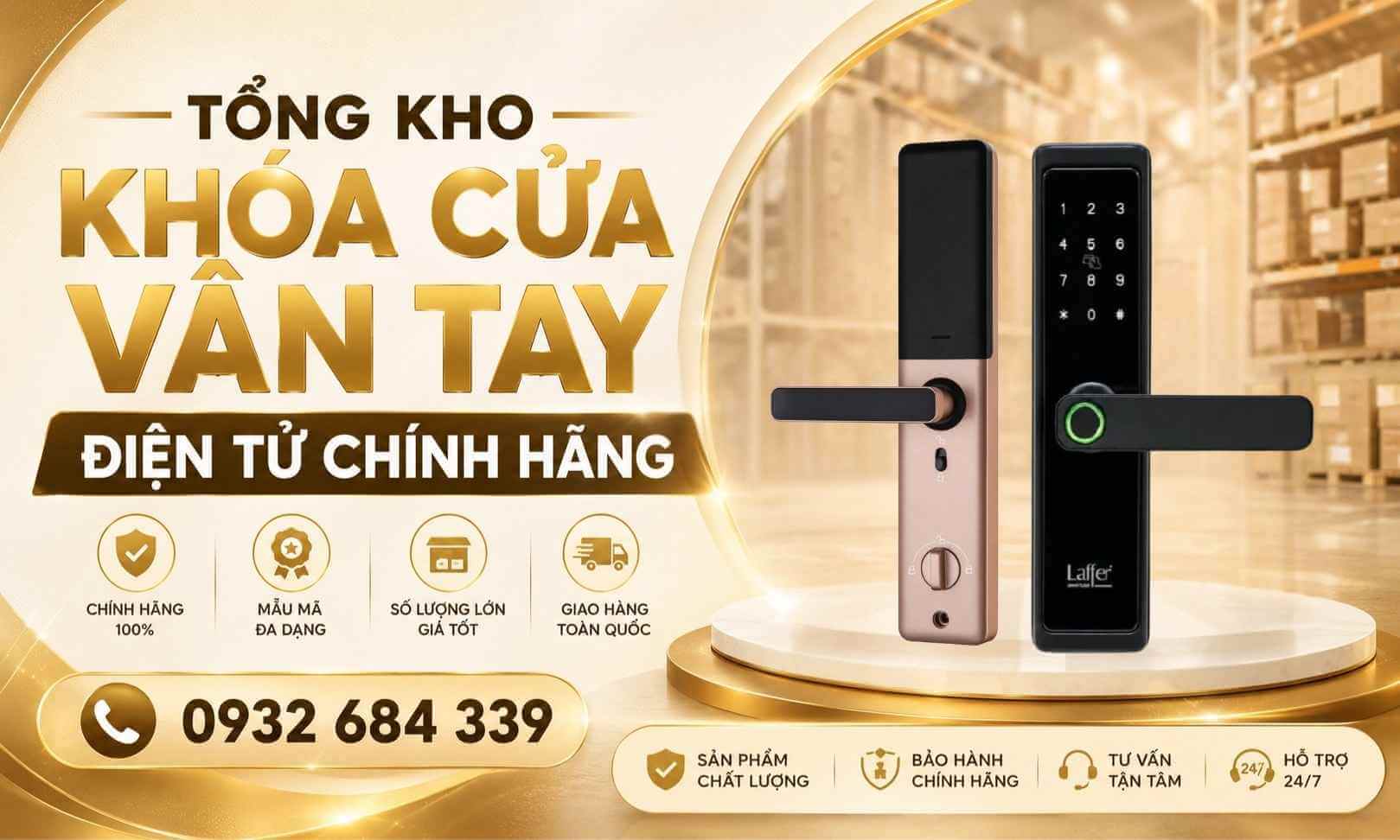 Tổng kho khoá cửa vân tay điện tử