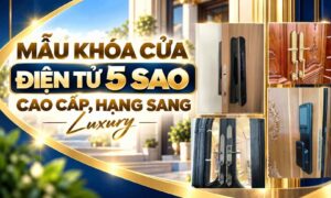 Các mẫu khóa cửa điện tử 5 sao cao cấp, hạng sang Luxury