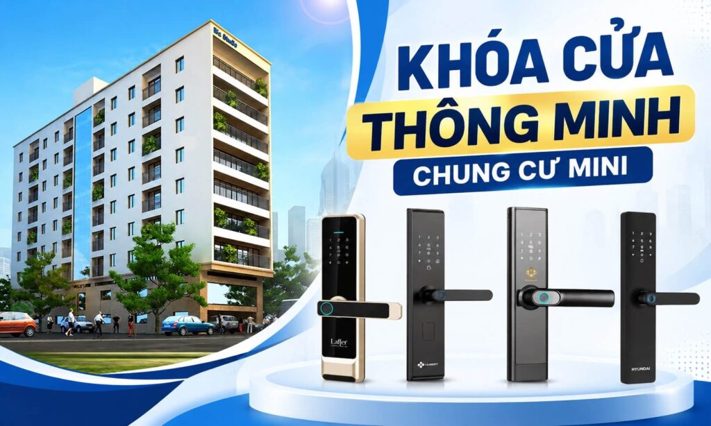 Khoá cửa thông minh chung cư mini giá chỉ từ 2.5 triệu Khoá cửa thông minh chung cư mini giá chỉ từ 2.5 triệu