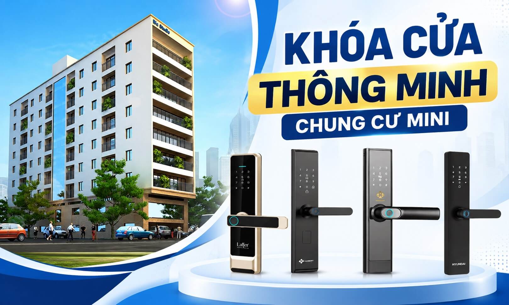 Khoá cửa thông minh chung cư mini giá chỉ từ 2.5 triệu Khoá cửa thông minh chung cư mini giá chỉ từ 2.5 triệu