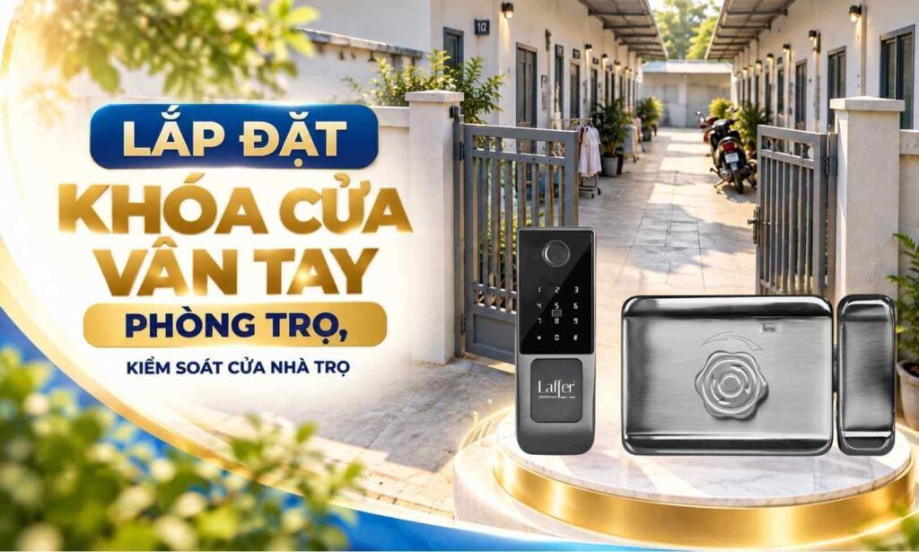 Lắp đặt khóa cửa vân tay phòng trọ, kiểm soát cửa nhà trọ Lắp đặt khóa cửa vân tay phòng trọ, kiểm soát cửa nhà trọ