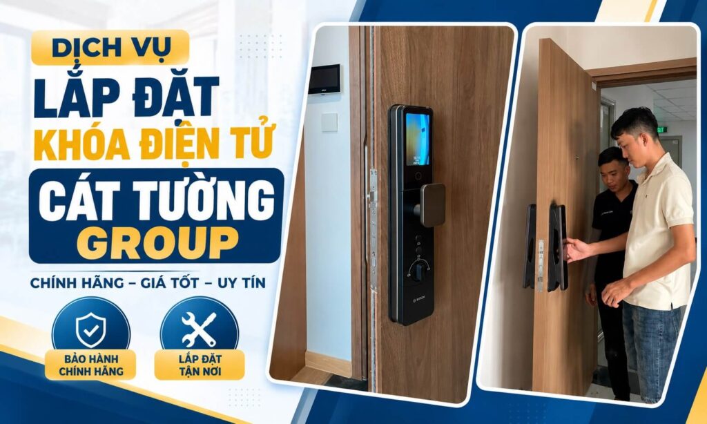 Đơn vị lắp khóa điện tử Cát Tường Group tận nơi uy tín Đơn vị lắp khóa điện tử Cát Tường Group tận nơi uy tín