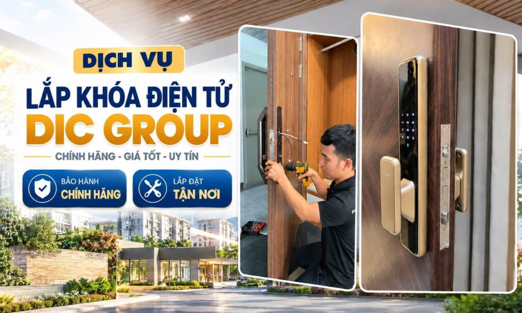 Nhận lắp khóa điện tử DIC Group tận nơi giá tốt Nhận lắp khóa điện tử DIC Group tận nơi giá tốt