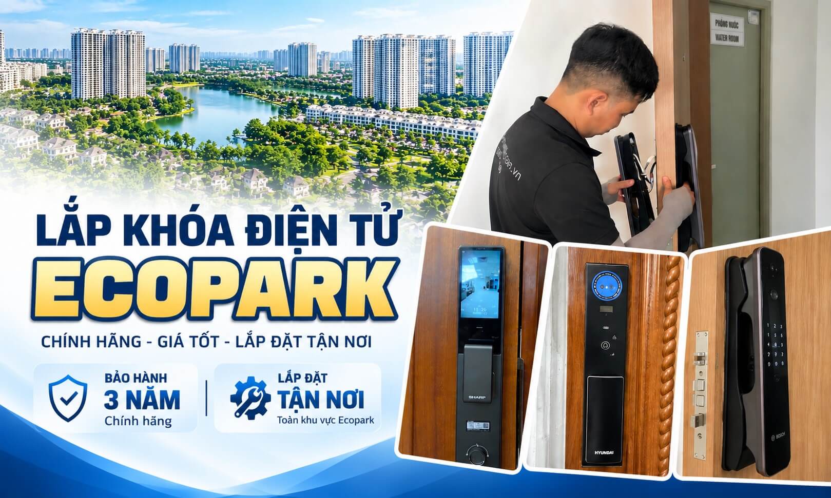 Lắp Khóa Điện Tử Ecopark Tận Nơi | Khóa Vân Tay Căn Hộ, Biệt Thự Lắp Khóa Điện Tử Ecopark Tận Nơi | Khóa Vân Tay Căn Hộ, Biệt Thự