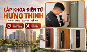 Lắp Khóa Điện Tử Hưng Thịnh Tận Nơi Cho Căn Hộ, Chung Cư