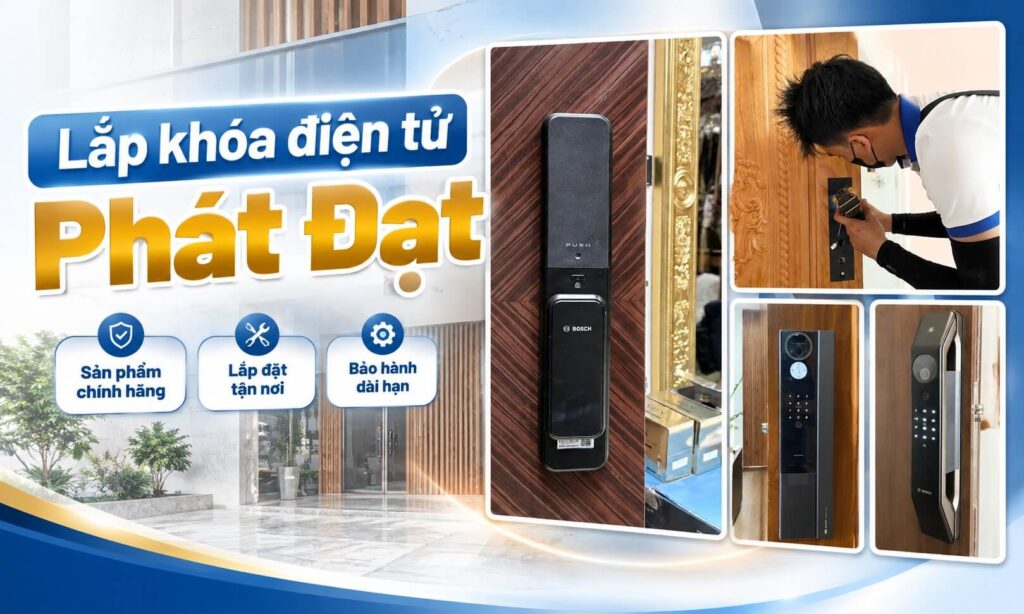 Lắp Khóa Điện Tử Phát Đạt Tận Nơi | Khảo Sát & Thi Công Tận Nơi Lắp Khóa Điện Tử Phát Đạt Tận Nơi | Khảo Sát & Thi Công