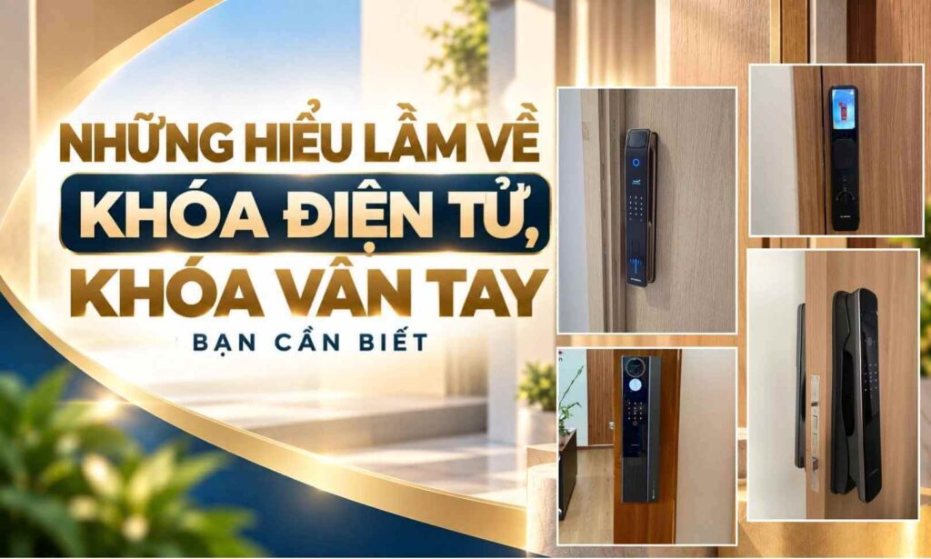 Những hiểu lầm về khóa điện tử, khóa vân tay bạn cần biết Những hiểu lầm về khóa điện tử, khóa vân tay bạn nên biết