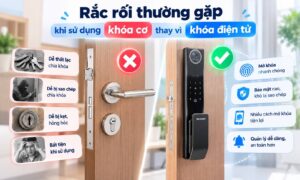 Rắc rối thường gặp khi sử dụng khóa cơ thay vì khóa điện tử