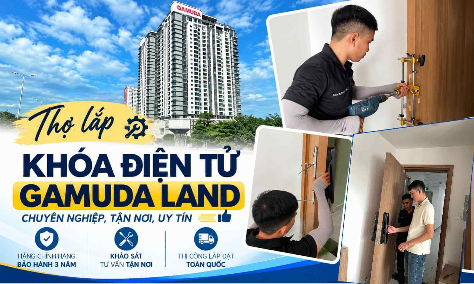Thợ lắp khóa điện tử Gamuda Land chuyên nghiệp